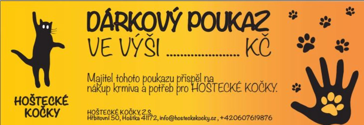 Dárkový poukaz Hoštecké kočky